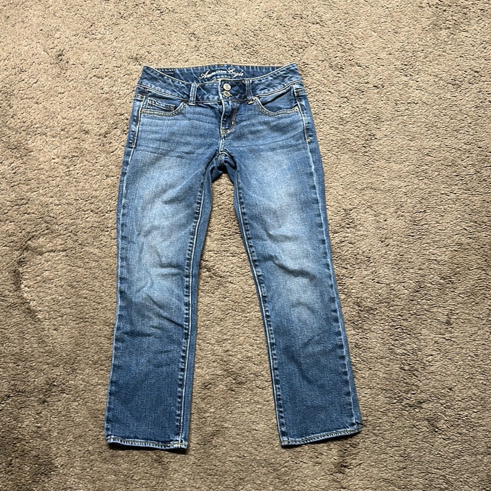 American eagle straight leg "artist" jeans size 0